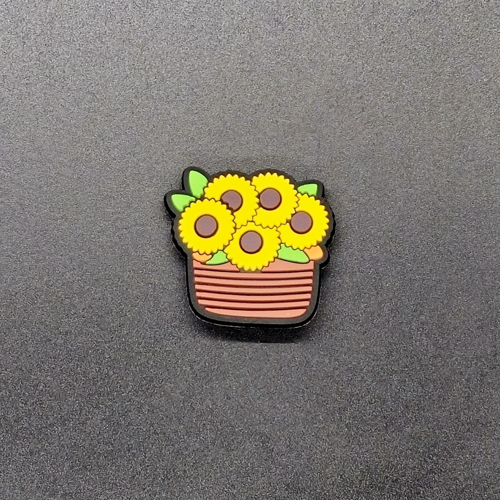 (5/$15) Sunflowers Croc Charm